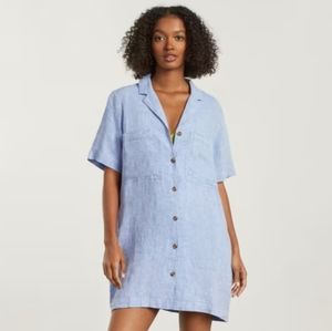 Everlane Workwear Linen Dress XS Like New